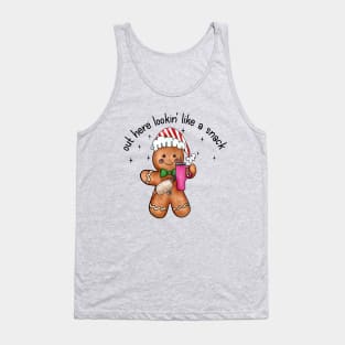 Out Here Lookin Like A Snack Gingerbread Man Tank Top